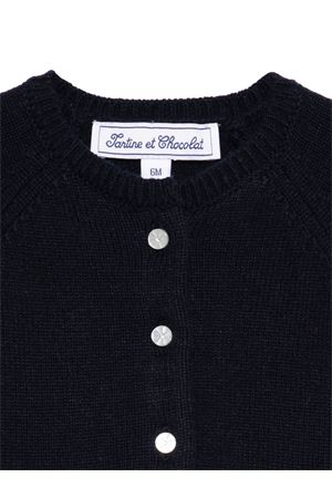cardigan in lana blu TARTINE ET CHOCOLAT KIDS | CB1810104